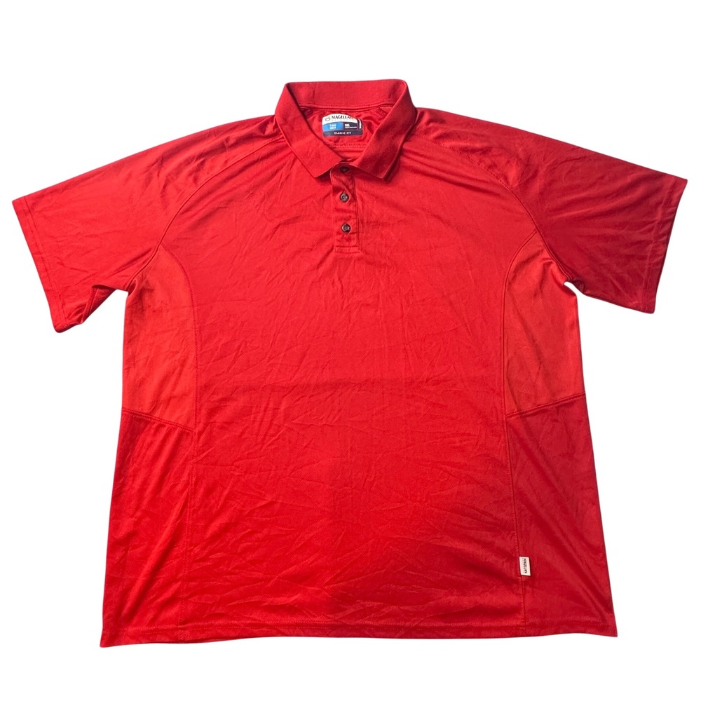 Magellan Polo Shirt Mens 2XL Red Fish Gear Classic Moisture Wicking Performance
